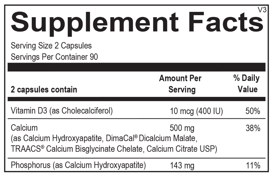 Ortho Molecular Reacted Calcium 180