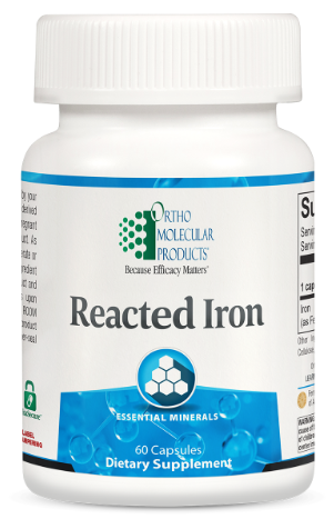 Ortho Molecular Reacted Iron 60 capsules