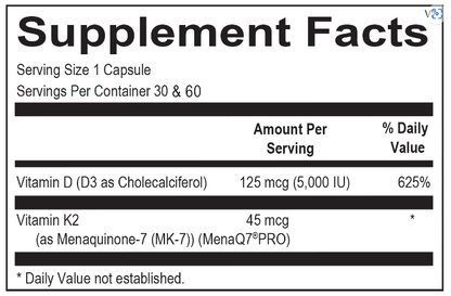 Ortho Molecular Vitamin K2 with D3