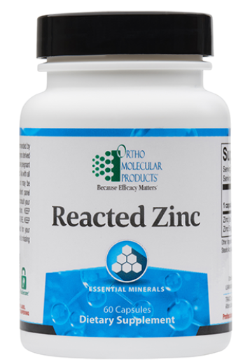 Ortho Molecular Reacted Zinc 60 Ct